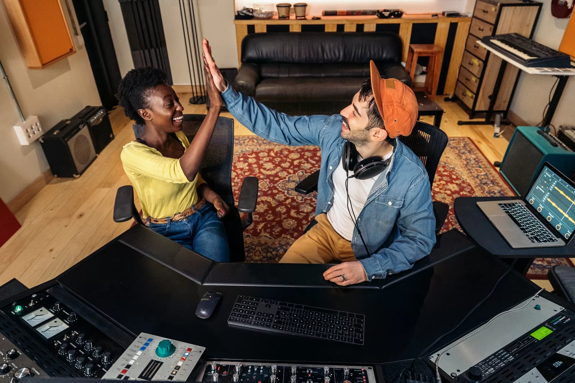 Having Fun in Music Studio